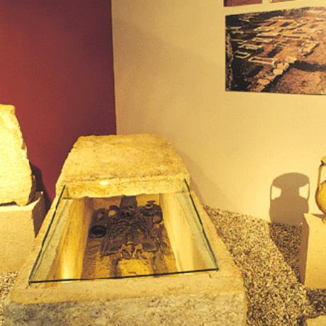 Nydri archaeological finds (2000 bC) from the excavations of the German archaelogist Dairpfeld, NYDRI (Village) LEFKADA