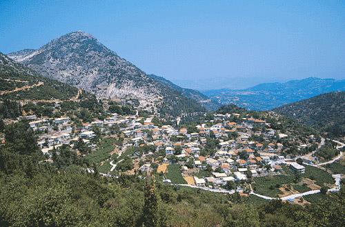 Eglouvi, the most mountainous village of the island (730m. height) EGLOUVI (Village) LEFKADA