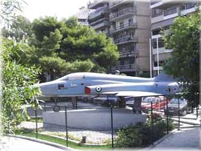 Paleo Faliro, the 'F5' airforce craft at Ikaron square PALEO FALIRO (Suburb of Athens) ATTIKI