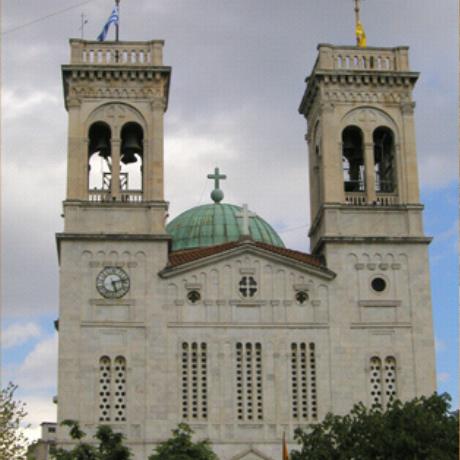 Tripoli, the Metropolitan Church of St. Vasileios, in the central square, is built on stores, TRIPOLI (Town) ARCADIA