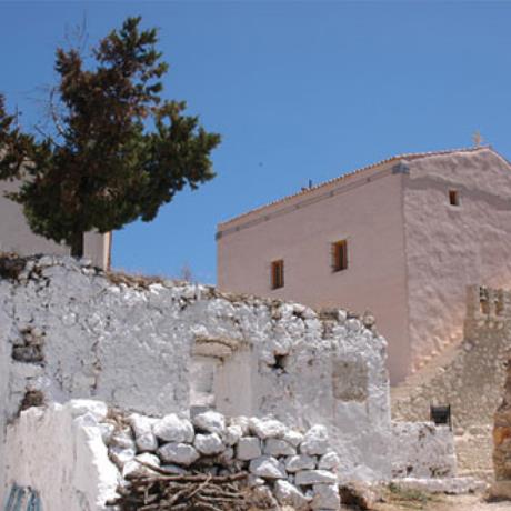 The medieval tower at Atros Monastery., ATROS (Mountaintop) KEFALLONIA