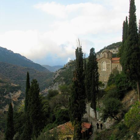 View to Loussios gorge from Timios Prodromos monastery, MONI AGIOU IOANOU PRODROMOU (Monastery) STEMNITSA