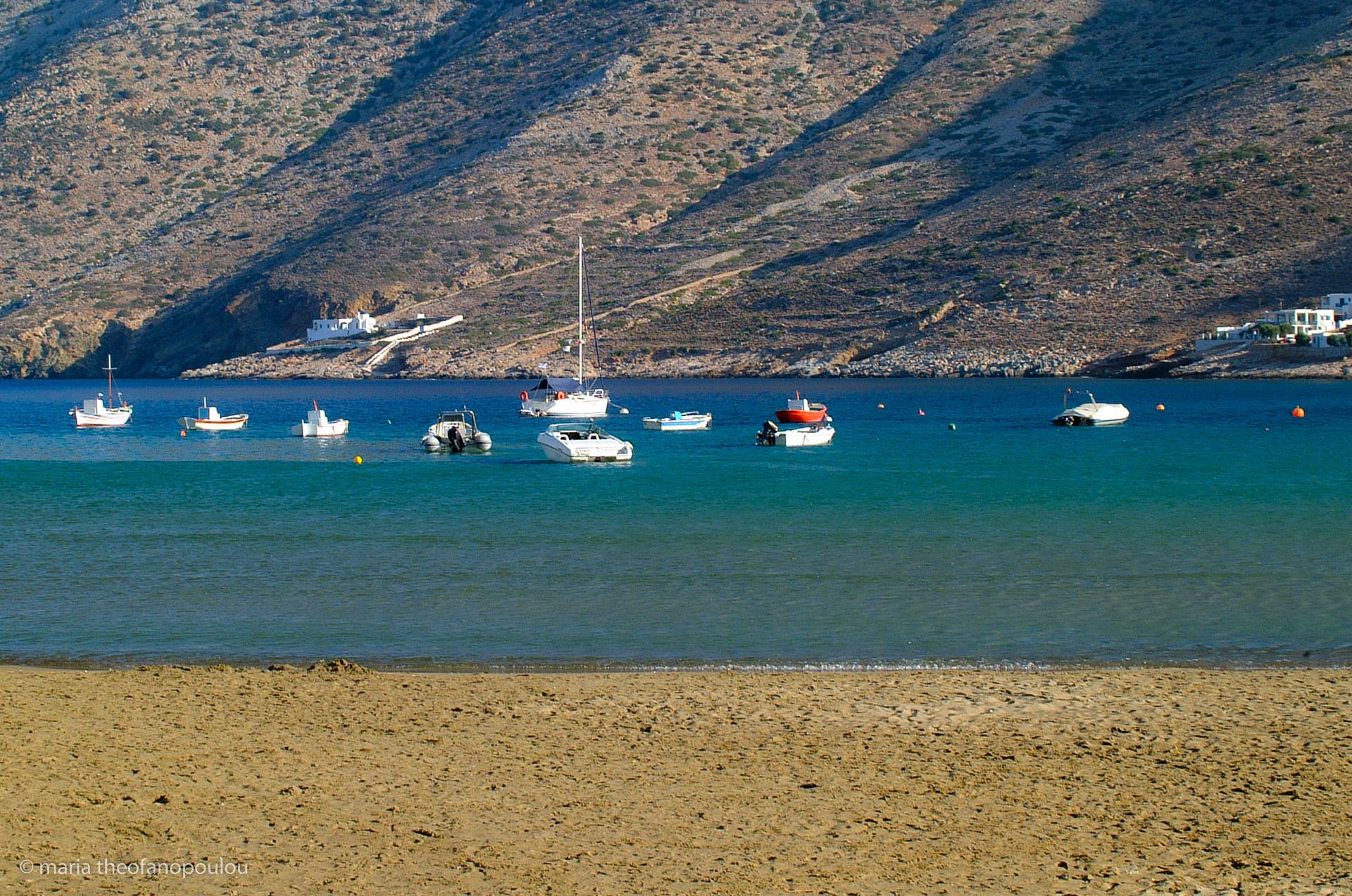 Beach at the port SIFNOS (Port) KYKLADES