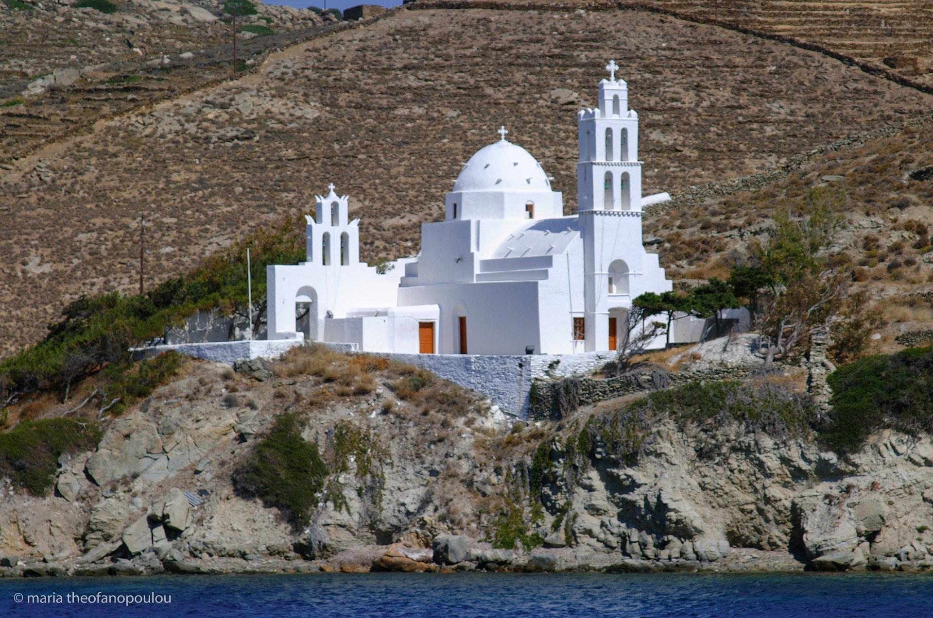 Ag. Irini chapel at the harbour entrance IOS (Port) KYKLADES