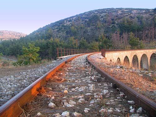 Deserted Railroad tracks MANARIS (Village) VALTETSI