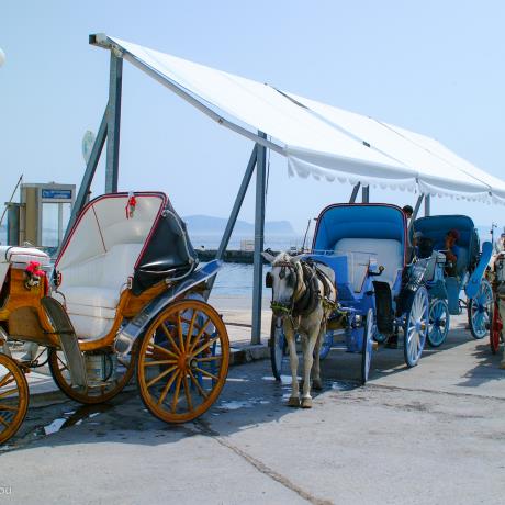 Buggies used for transportation, SPETSES (Island) GREECE
