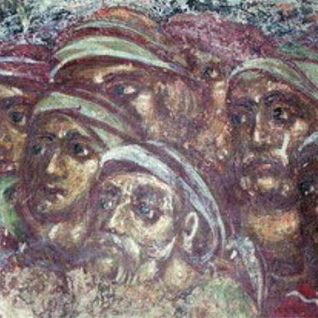 A fresco in the Panagia is an early example of the Cretan art style, Spilia, SPILIA (Village) KOLYMBARI