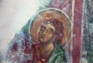A fresco from the Byzantine church of Agios Stefanos, Drakona DRAKONA (Village) KOLYMBARI