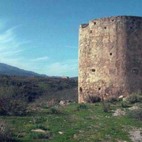 The Turkish castle and the Byzantine monastery behind it, Aptera, APTERA (Village) CHANIA