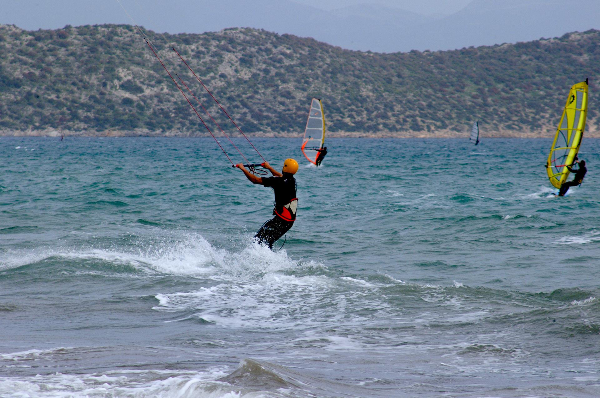 Ideal beaches for windsurfing and kite surfing SCHINIAS (Settlement) MARATHONAS