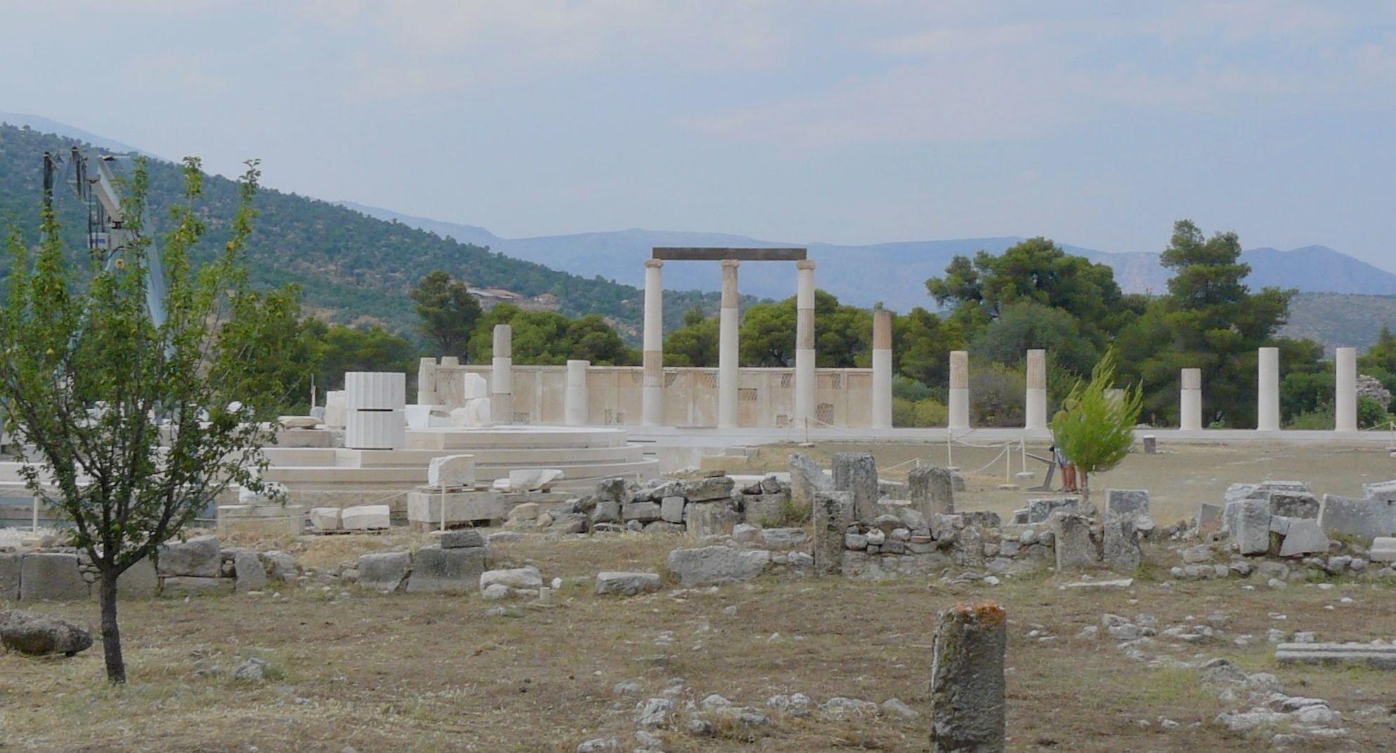 In the Αbaton (i.e. not to be trodden) or Enkoimeterion (i.e. dormitory) patients were induced to a dream-like sleep to receive the miracle cure by the god ASKLEPIEION OF EPIDAURUS (Ancient sanctuary) ARGOLIS