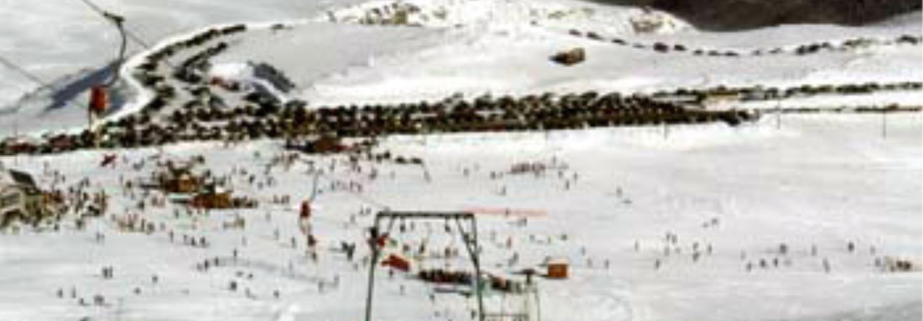 A panoramic view of the slopes