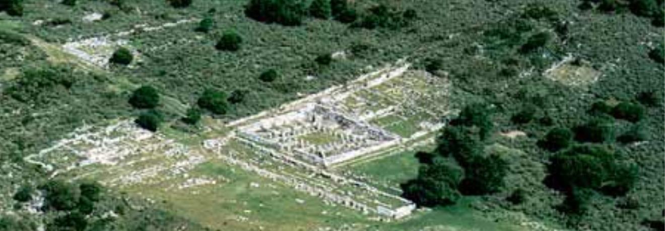 View of the archaeological site