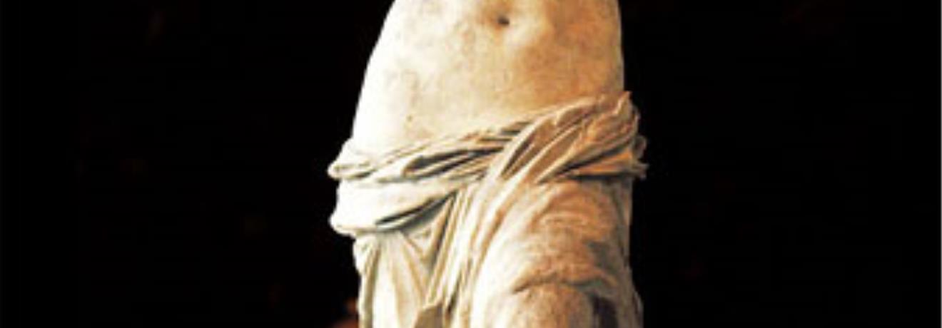 Archaeological Museum of Melos; the Aphrodite of Milos (120 b.C.) - a plaster replica of the original statue which is kept in the Museum of Louvre, Paris
