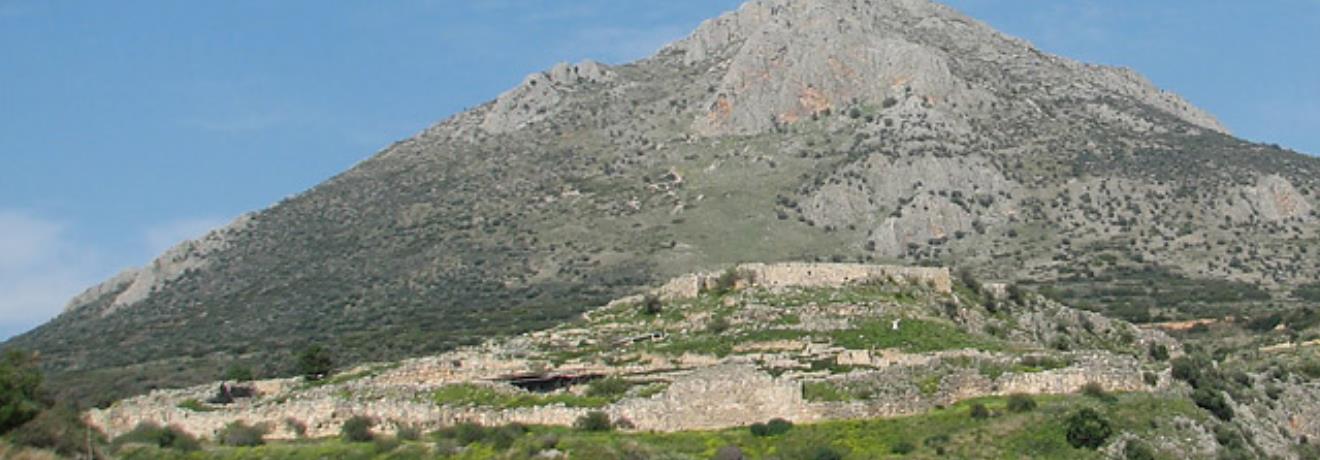 General view of the Archaeological site of the Mycenaean Acropolis