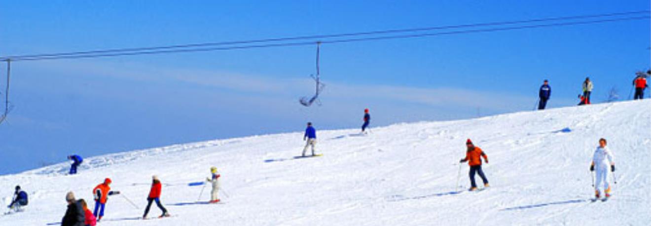Ski on the slope