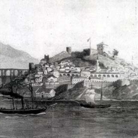 Καβάλα, γκραβούρα της παλιάς πόλης, ΚΑΒΑΛΑ (Πόλη) ΑΝΑΤΟΛΙΚΗ ΜΑΚΕΔΟΝΙΑ & ΘΡΑΚΗ