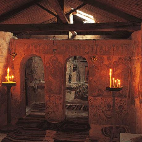 Alatro, Agios Ioannis church (17th c.), rich in wall-paintings of postbyzantine era, ALATRO (Settlement) LEFKADA
