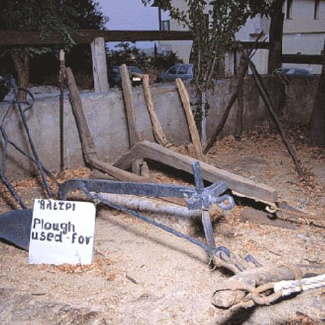 Karya Folk Art Museum, a plough used for tilling the earth, KARYA (Small town) LEFKADA