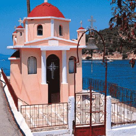 Meganissi, a little church on the island, MEGANISSI (Island) IONIAN ISLANDS