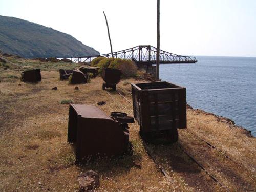 Megalo Livadi, one can walk in the site of the old facilities of the mines MEGALO LIVADI (Settlement) SERIFOS