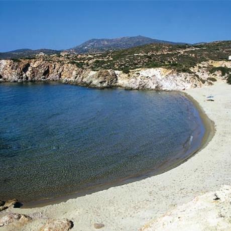 Ammoudaraki beach; a view of the sandy beach, RALAKI CHALAKA (Settlement) MILOS
