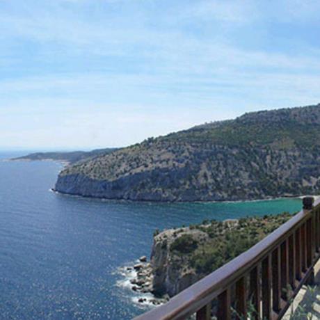 Monastery of the Archangel Michael - built on the edge of a cliff with a magnificent view to the Aegean, it attracts lots of visitors also due to the nuns' hospitality, MONI ARCHANGELOU (Monastery) THASSOS