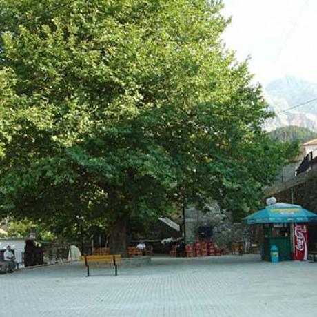 Melissourgi, the upper square of the village, MELISSOURGI (Small town) ARTA