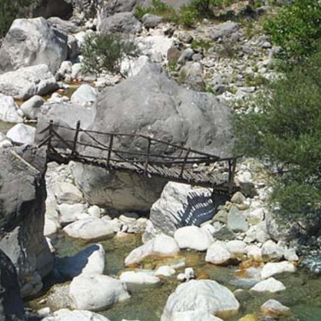 Melissourgi, footbridge astride the river, MELISSOURGI (Small town) ARTA