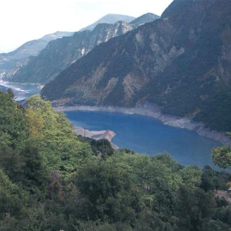 Agalianos, a view of Acheloos river from the village, AGALIANOS (Village) ETOLOAKARNANIA
