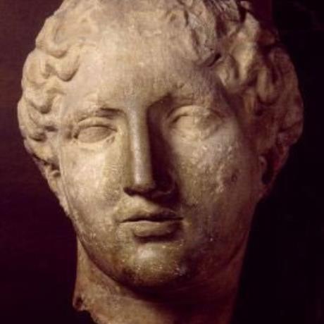 Acropolis, Parthenon, West pediment, Louvre Ma 740: Laborde Head, frontal view, ACROPOLIS (Acropolis) ATHENS