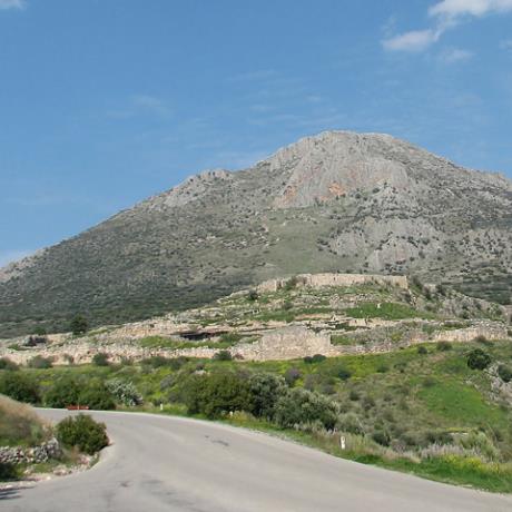 General view of the Archaeological site of the Mycenaean Acropolis, MYCENAE (Mycenean palace) ARGOLIS