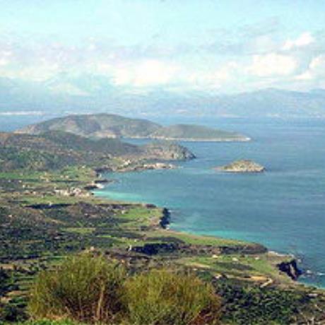 Αποψη του Μινωικού αξιοθέατου του Μόχλου από το δρόμο για τη Σητεία, ΜΟΧΛΟΣ (Νησάκι) ΣΗΤΕΙΑ