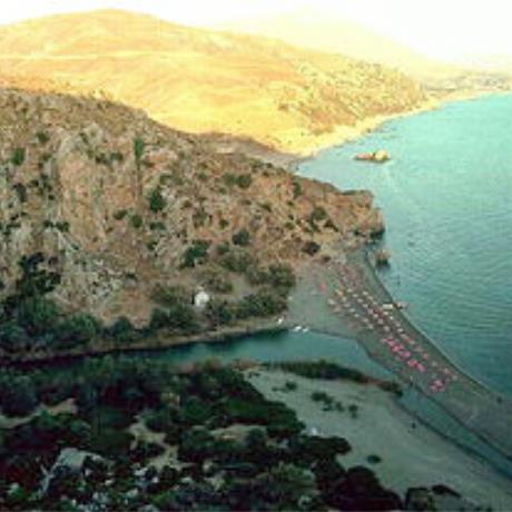 Η παραλία με τους Φοίνικες στο τέλος του Κουρταλιώτικου Φαραγγιού, ΠΡΕΒΕΛΗ (Διάσημη παραλία) ΡΕΘΥΜΝΟ