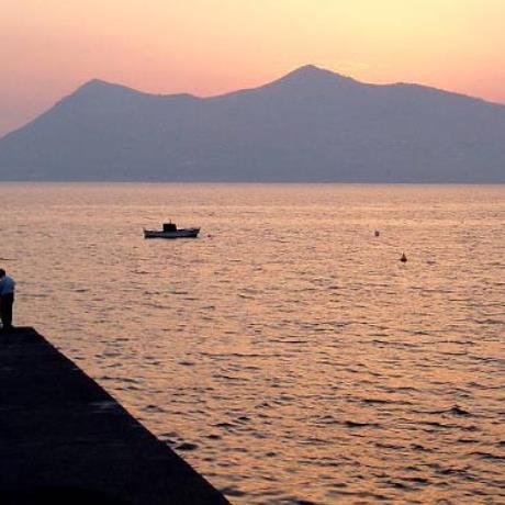 Fisherman during sunset, EDIPSOS (Small town) EVIA