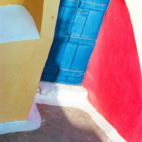 House front door, OIA (Village) SANTORINI