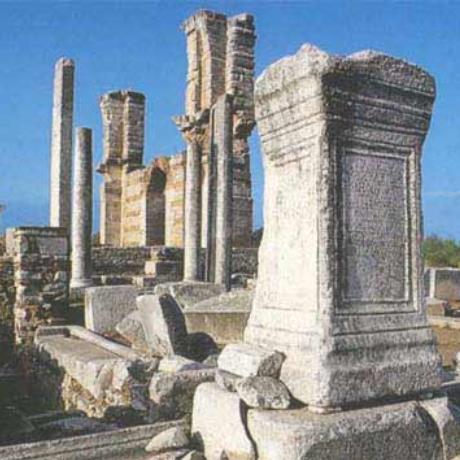 Filippi, a detail of the archaeological site , FILIPPI (Ancient city) KAVALA