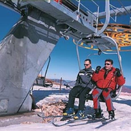 Falakro, lifts carry skiers to the slopes, FALAKRO (Ski centre) DRAMA