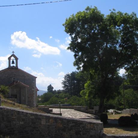 Scenic chapel on village's enterance, VLACHOKERASSIA (Village) SKYRITIDA