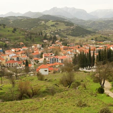 A view of the town & the neighbouring area of Kalavryta, KALAVRYTA (Small town) ACHAIA