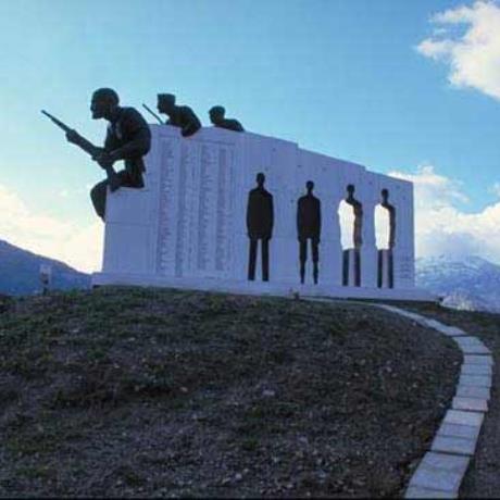 A monument of National Resistance at Karakolithos, VIOTIA (Prefecture) GREECE