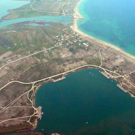 Aerial photo of Amfipoli port, AMFIPOLI (Village) SERRES