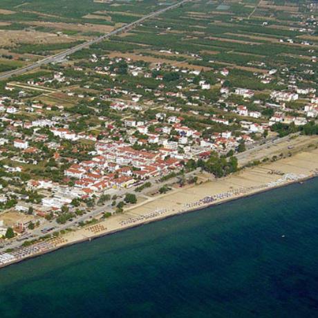 Aerial photo of Touzla, Kavala, OFRYNIO BEACH (Settlement) KAVALA