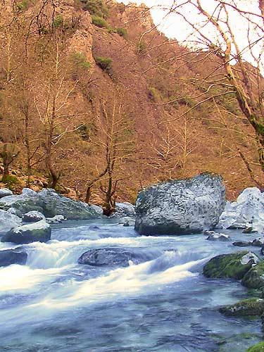 The springs of Voidomatis river at Vikos gorge VIKOS (Settlement) KENTRIKO ZAGORI