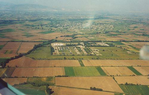 Aerial photo of a stud-farm at Lazarina, Karditsa LAZARINA (Village) KARDITSA