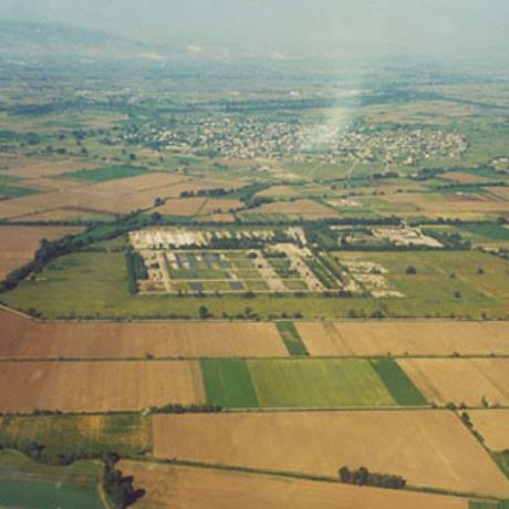 Aerial photo of a stud-farm at Lazarina, Karditsa, LAZARINA (Village) KARDITSA