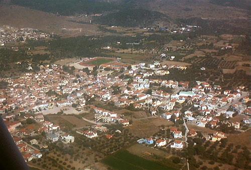 Aerial photo of Kalloni, Lesvos KALLONI (Small town) LESVOS