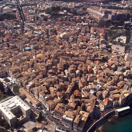 Aerial photo of Kerkyra town, CORFU (Town) IONIAN ISLANDS