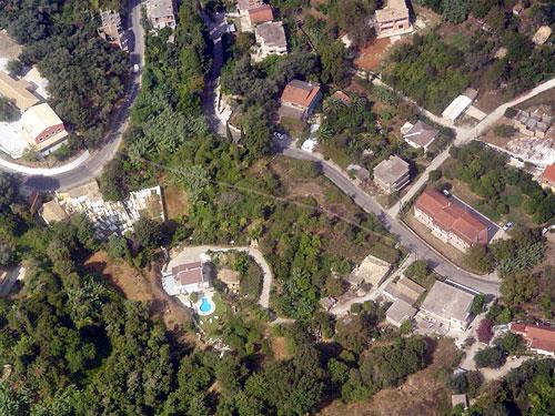 Aerial photo of Viros, Kerkyra VIROS (Small town) CORFU