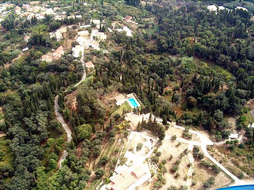 Aerial photo of Viros, Kerkyra VIROS (Small town) CORFU